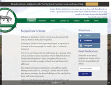 Tablet Screenshot of mcandrewstore.com